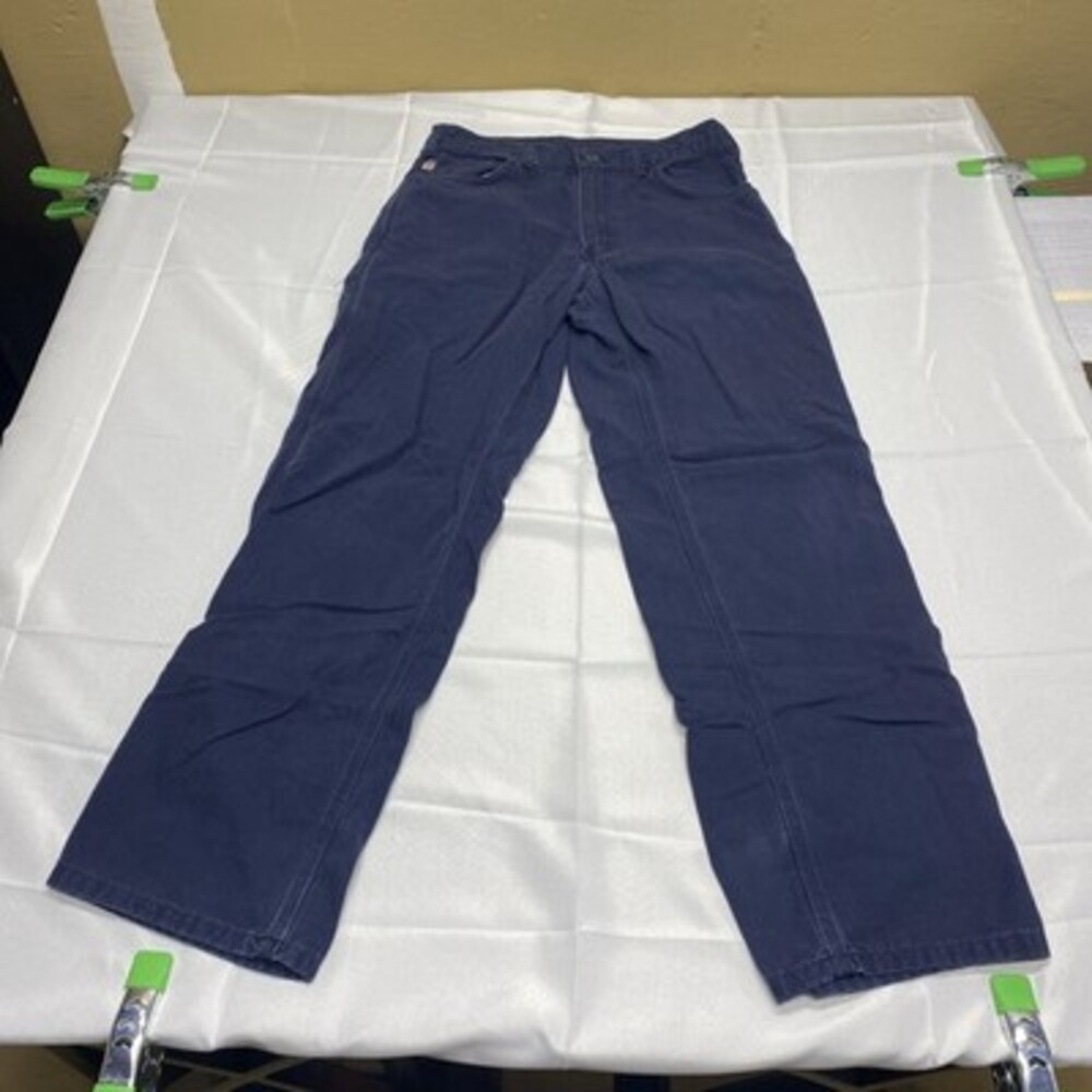 Carhartt FR Original Fit Flame Resistant Navy Blue Work Pants! Size 31x32